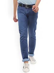 V-Mart Men Mid-Rise Slim Fit Clean Look Light Fade Jeans
