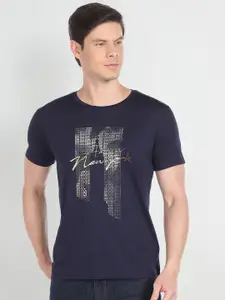 Arrow New York Typography Printed Cotton T-shirt
