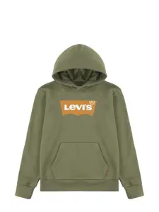 Levis Boys Printed Hooded Fleece Sweatshirt