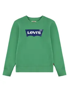 Levis Boys Printed Round Neck Sweatshirt