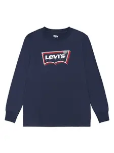 Levis Boys Typography Printed Pure Cotton Casual T-shirt