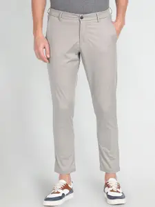 Arrow Sport Men Flat-Front Plain Smart Trousers