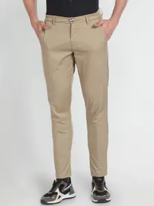 Arrow Sport Men Flat-Front Plain Slim Fit Smart Trousers
