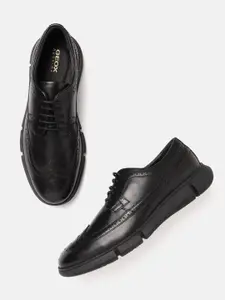 Geox Men U Adacter F Perforated Leather Formal Brogues