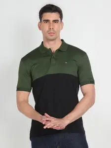 Arrow Sport Colourblocked Polo Collar T-shirt