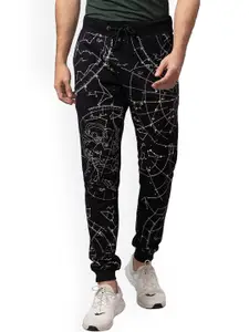 Being Human Men Printed Mid-Rise Joggers