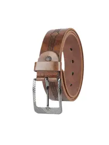 ZEVORA Men Printed Synthetic Leather Casual Belt