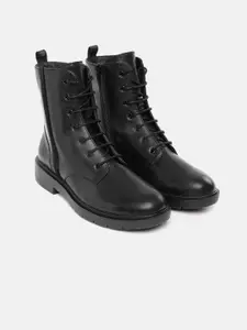 Geox Women D Spherica EC1 Leather Ankle Boots
