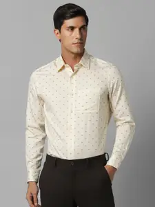 Louis Philippe Ethnic Motifs Printed Pure Cotton Formal Shirt
