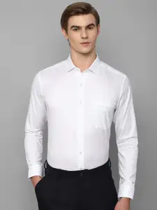 Louis Philippe Slim Fit Geometric Self Design Formal Shirt