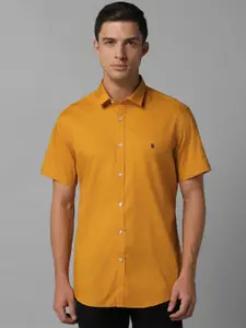 Louis Philippe Sport Slim Fit Geometric Printed Pure Cotton Casual Shirt