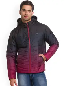 Being Human Colourblocked Hooded Puffer Jacket