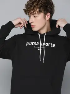 Puma Pure Cotton Brand Logo Embroidered Hooded Sweatshirt