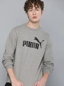 Puma Brand Logo Printed Round Neck Full Sleeves Sweatshirt