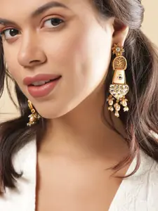 Rubans Gold-Plated Classic Drop Earrings