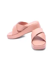 KIRAVI Cross Strap Flatform Heels