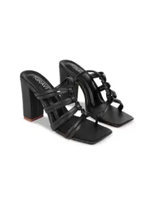KIRAVI Square Toe Block Heels