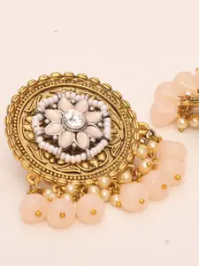 Young & Forever Brass-Plated Circular Studs Earrings