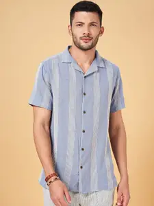 7 Alt by Pantaloons Opaque Striped Casual Shirt