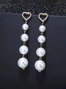 Jewels Galaxy Gold Plated Contemporary Drop Earrings