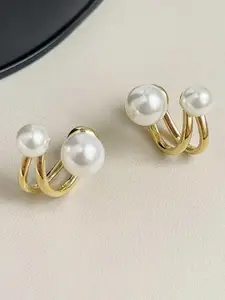 Jewels Galaxy Pearl Contemporary Studs Earrings