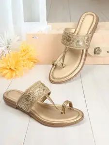 Anouk Ethnic Embellished One Toe Flats