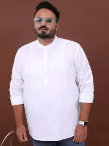 HIGHLANDER Plus Size Opaque Cotton Casual Shirt