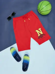 Pantaloons Junior Boys Typography Printed Cotton Shorts