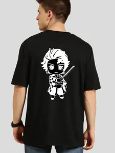 Elibolz Anime Printed Oversized Cotton T-shirt