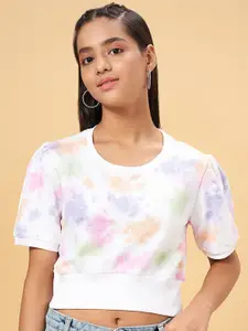 Coolsters by Pantaloons Girls Dyed Cropped T-Shirt