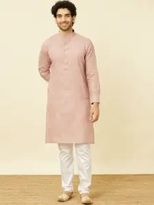 Manyavar Pure Linen Straight Kurta