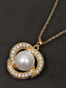 anore Gold-Plated Pendent Necklace