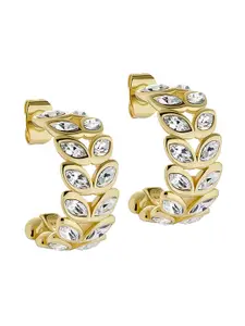 Ted Baker Gold-Plated Contemporary Half Hoop Earrings
