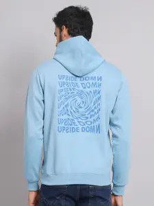 Obaan Typography Printed Hooded Sweatshirt