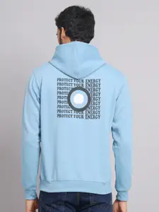 Obaan Men Printed Hooded Pullover Sweatshirt