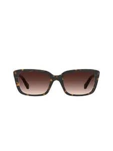 MOSCHINO LOVE Women Brown Lens & Black Butterfly Sunglasses with UV Protected Lens