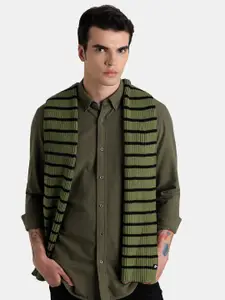 Jack & Jones Men Striped Cotton Scarf
