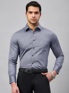 LOUIS STITCH Comfort Fit Micro Ditsy Printed Cotton Formal Shirt