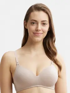 Jockey Full Coverage Lightly Padded Modal T-shirt Bra With Anti Microbial