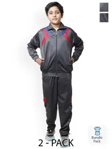 BAESD Boys Pack Of 2 Warm Stylish High-Rise Tracksuits