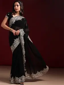 kasee Embroidered Poly Georgette Saree