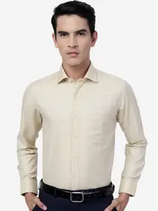 Greenfibre Slim Fit Vertical Striped Spread Collar Cotton Formal Shirt