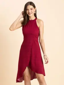 Moomaya Pink A-Line Dress