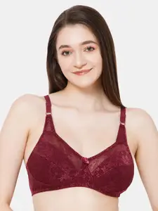 Lady Lyka Self Design Medium Coverage Non Padded Cotton T-Shirt Bra With All Day Comfort