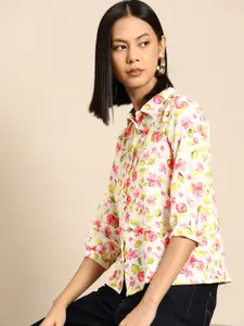 all about you Women Floral Opaque Printed Casual Shirt