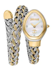 Just Cavalli Women Oval Stainless Steel Analogue Watch JC1L264M0055