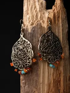 XPNSV Gold-Plated Contemporary Drop Earrings