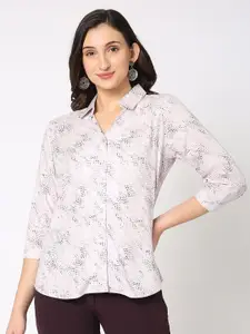 NOT SO PINK Abstract Printed Relaxed Casual Shirt