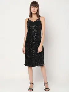 Vero Moda Embellished Sequinned Sheath Dress