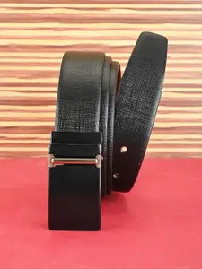BuckleUp Men Textured Leather Formal Belt